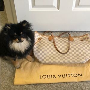 Authentic Louis Vuitton Neverfull MM Damier Azur